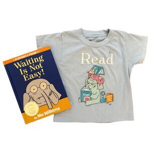 Elephant & Piggie T-Shirt and Book Size 2 Short Sleeve Shirt
